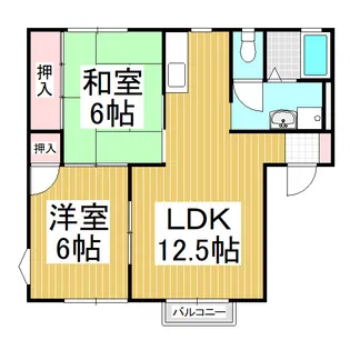 ハイツエコー【1階】の間取り