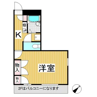 レオパレスアンジャベル【1階】の間取り