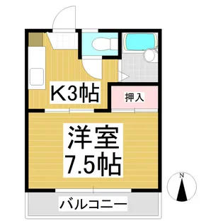 フレグランスマルコⅢ【1階】の間取り