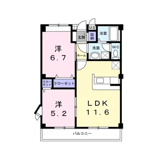 ドマーニ【2階】の間取り