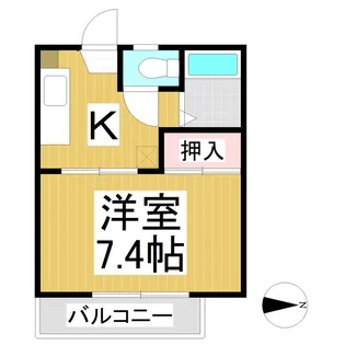 ベルメゾンT・K【105号室】の間取り