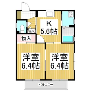 ウエストサイド【1階】の間取り