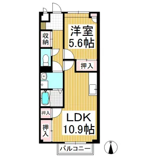 サープラスあけぼの【1階】の間取り