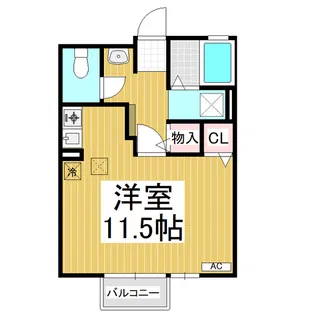 クレアール【1階】の間取り