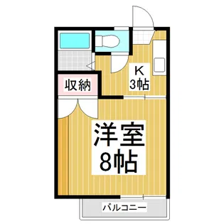 センチュリー若里【2階】の間取り