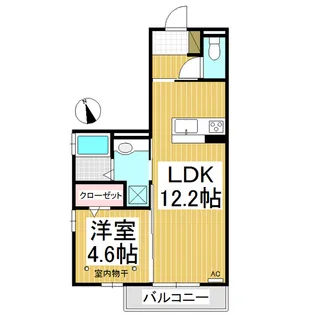 ルミエールクレスト【1階】の間取り