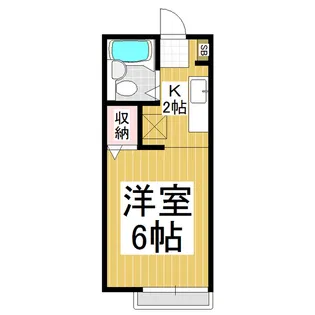 プレジール若里【2階】の間取り