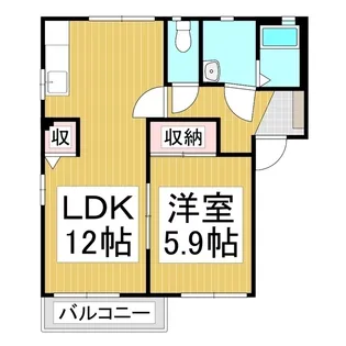 ディアス城【2階】の間取り