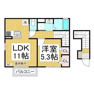 mela pesca【2階】の間取り