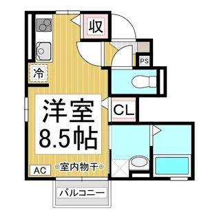 リヴェール青木島【1階】の間取り