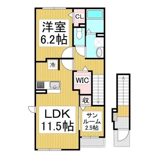 ファインエコー【2階】の間取り