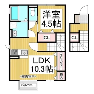 レセンテ【2階】の間取り