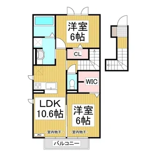AvanzarⅡ【2階】の間取り