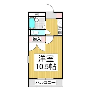 レオパレスアンジャベル【2階】の間取り