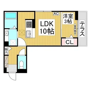 J-Room☆妃 Ⅶ番館 屋代駅前【1階】の間取り