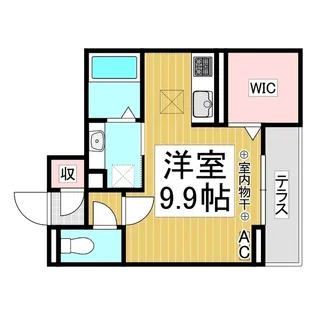 J-Room☆妃 Ⅶ番館 屋代駅前【1階】の間取り