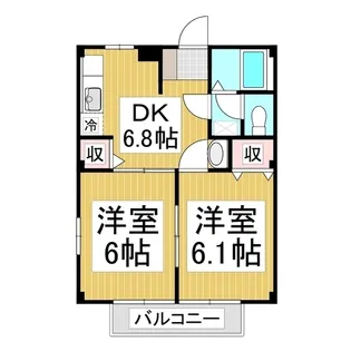 アドミラブール【2階】の間取り
