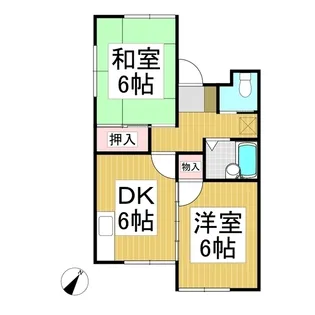 ハイツエトランゼ昭和 A棟【1階】の間取り