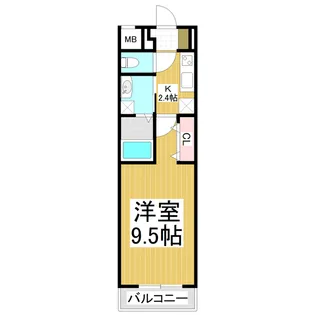 コンフォーティア小柴見【2階】の間取り