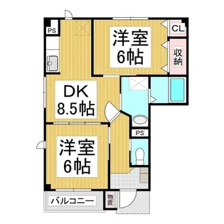 プラシードカーサ【1階】の間取り