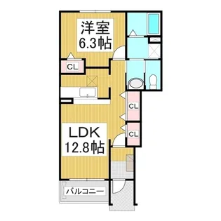 グランフィオーレ A棟【1階】の間取り
