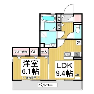 オリンピアパーク【3階】の間取り