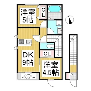 カーサパトリア D棟【2階】の間取り
