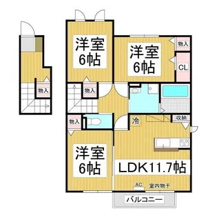 アリービオひがの【2階】の間取り
