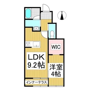 ベル・オネット【1階】の間取り
