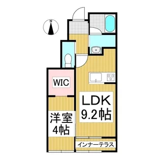 ベル・オネット【1階】の間取り