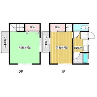 千曲ハイツ【1階】の間取り