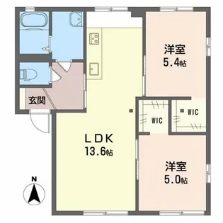 メゾン奈々 S棟【1階】の間取り