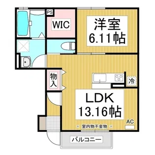 グランメゾン野池【1階】の間取り