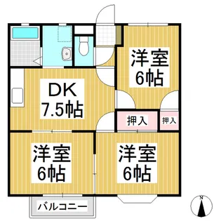 アネックス寺澤【2階】の間取り