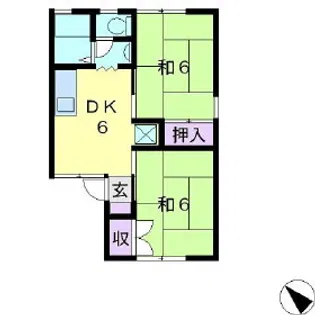セジュール蒼久保B【2階】の間取り