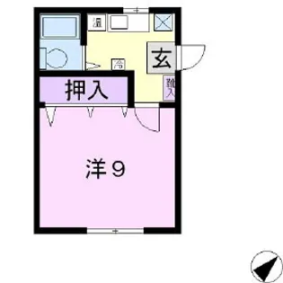 ハイツアシスト古安曽【1階】の間取り