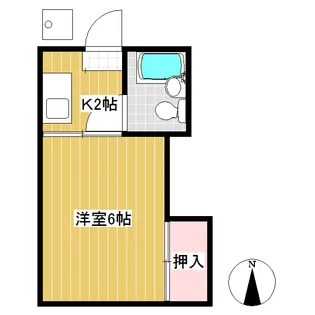 半田ハイツ【3階】の間取り