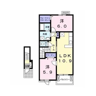 ラフィネ【2階】の間取り