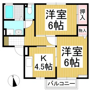 ボナール・ナカザワ B【1階】の間取り