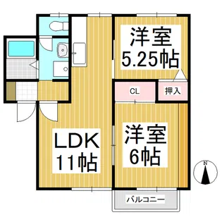 藤沢マンション【1階】の間取り