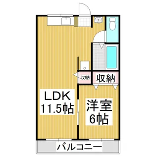 ハイツキャッチャーフライ【2階】の間取り