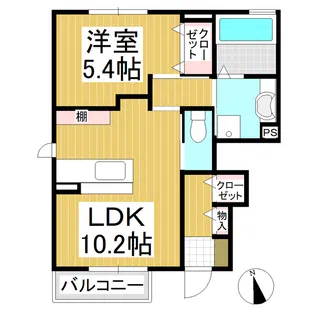 グリーンヒルズ【1階】の間取り