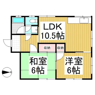 コーポ宮【2階】の間取り