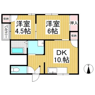 セントラルビル【2階】の間取り