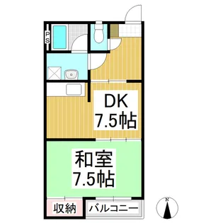 小平マンション【3階】の間取り