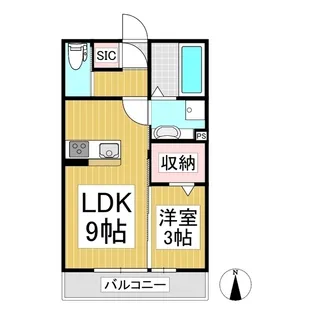 ルピナ上田駅前【1階】の間取り