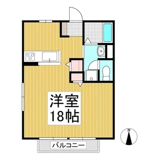 オレンジヒルズB【1階】の間取り