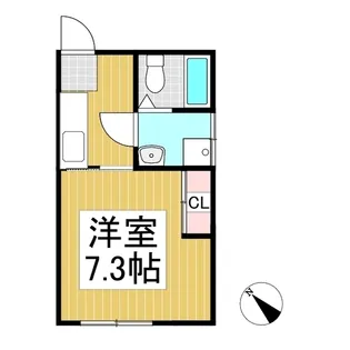 パティオ芳田【2階】の間取り