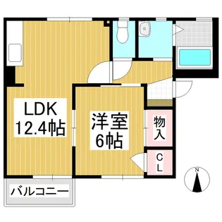アドヴァンス曽根A【1階】の間取り