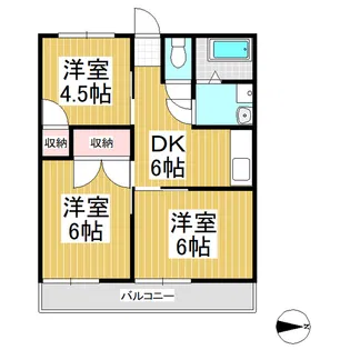 キャッスル中之条【3階】の間取り